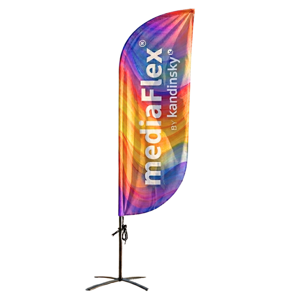 Beachflag en forme de paddle