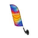 Drapeau ventouse en forme de plume avec personnalisation