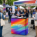 Comptoir pliable pour campagne électorale
